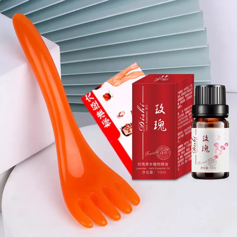 Masseur de cuir chevelu à cinq griffes en résine, grattoir de tête Guasha, beau Relaxation profonde, planche pour les yeux et le visage, outil de Massage SPA portable