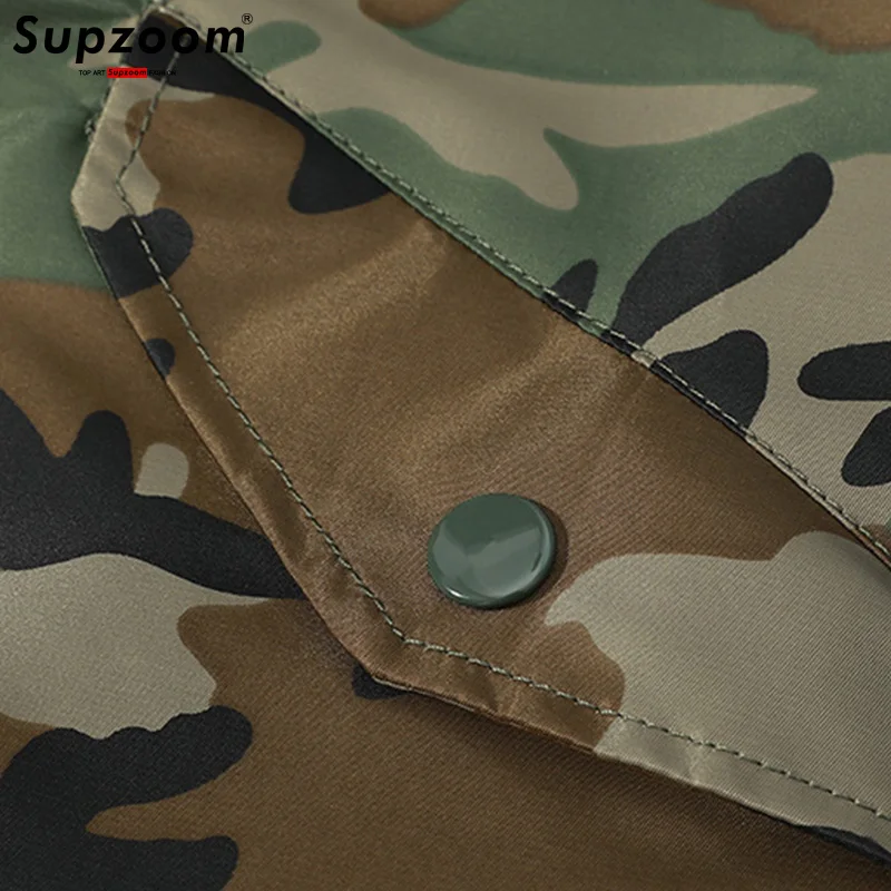 Supzoom Fashion Motorcycle Solid Color Coat Large Military Uniform Foreign Casual Baseball Jackets Bomber Air Force Pilot Jacket