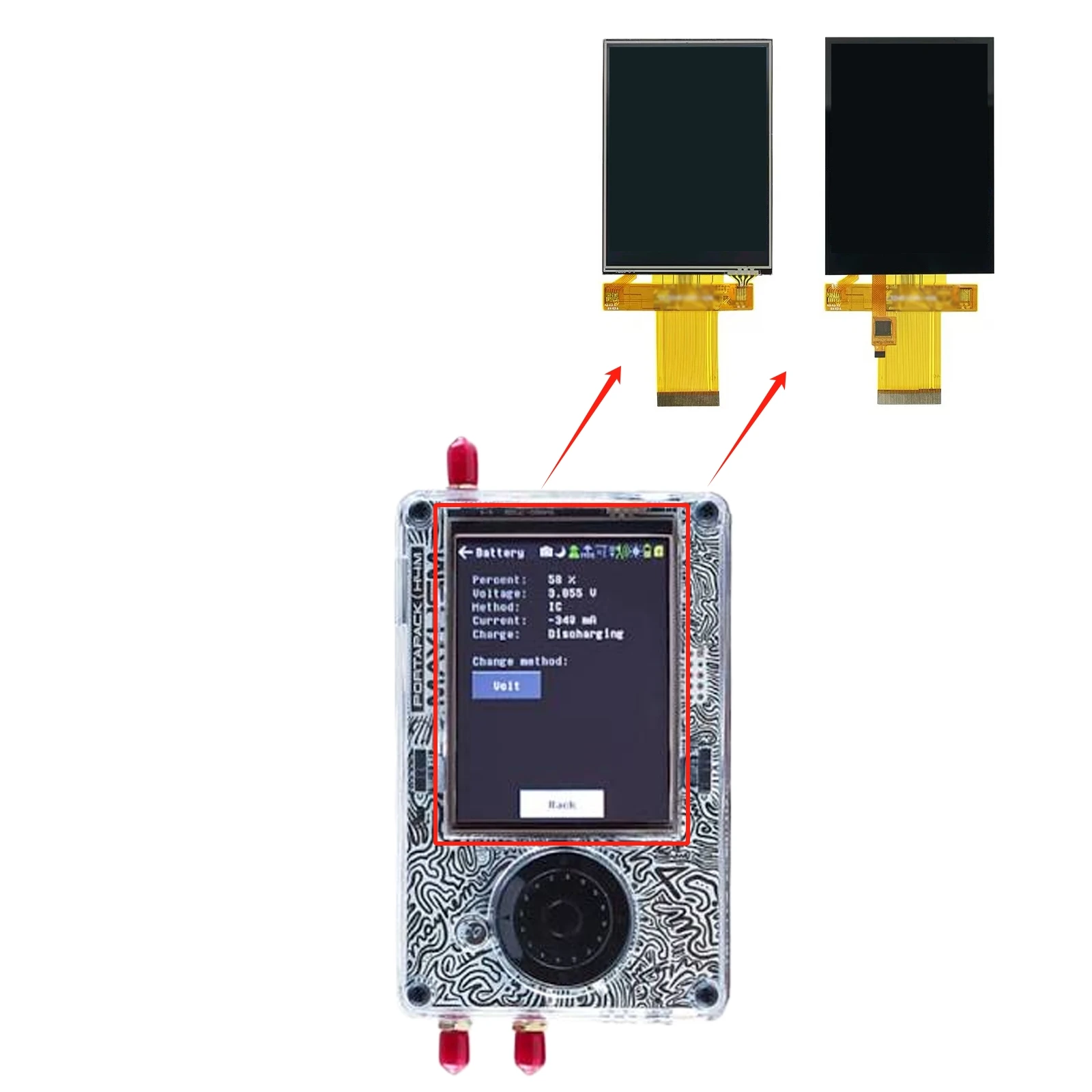 Replacement Touch Screen Panel for HackRF One PortaPack H4 H4M LCD Display SDR Radio Repair Part (Read Before Order)