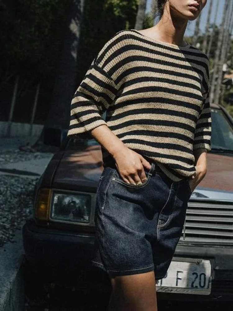 خريف 2025 المرأة الجديدة محبوك مستقيم Sve طويل Sve الطبقات انقطاع أعلى عارضة Sle الفتاة شريط نمط هوديي