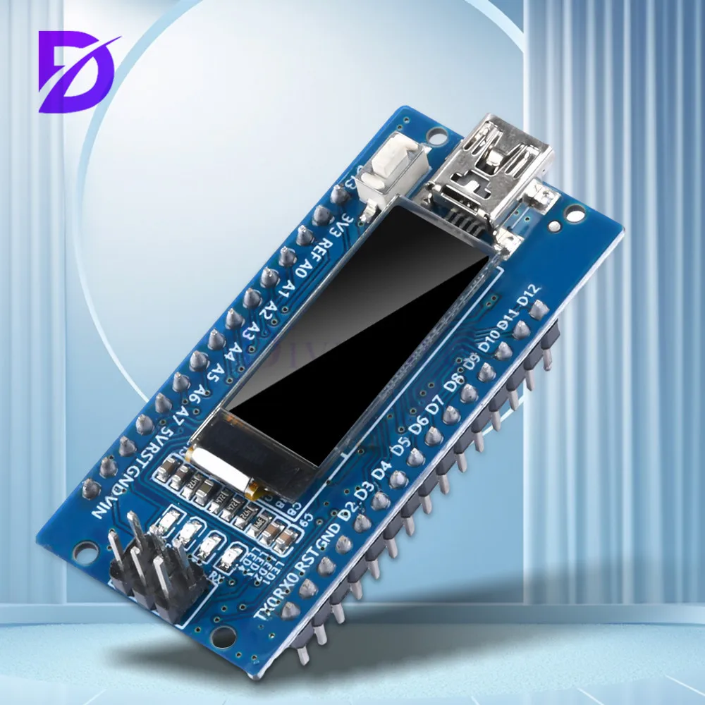 

V3.0 Atmega328P Ch340C Built-In 0.91" Oled Display 128 x 32 Resolution Ssd1306 Iic I2C Compatible for Arduino Nano V3.0