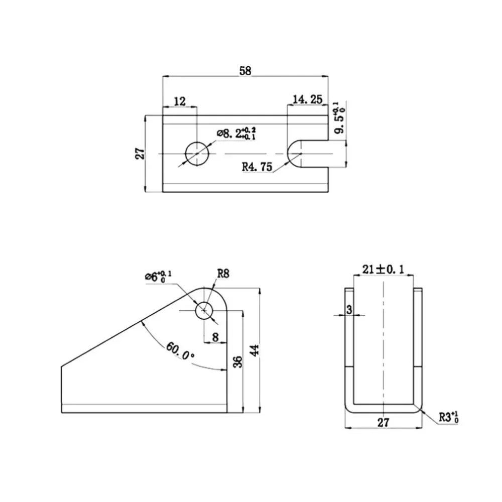 Actuador lineal de alta resistencia 2500N 12/24V CC, carrera ajustable HA-A2 50-1000mm, resistente al agua IP54 con soportes duales y conector T2