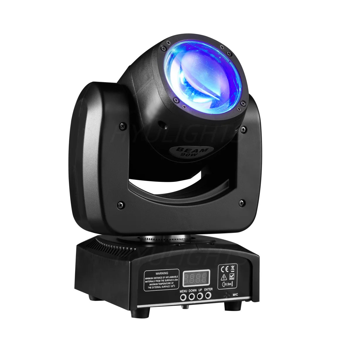 2er-Set Mini LED Moving Head Scheinwerfer 90W RGBW 4in1 Superhelle DJ DMX Steuerbare Disco Flash Strobe Wash Bühneneffekte – Detail 3