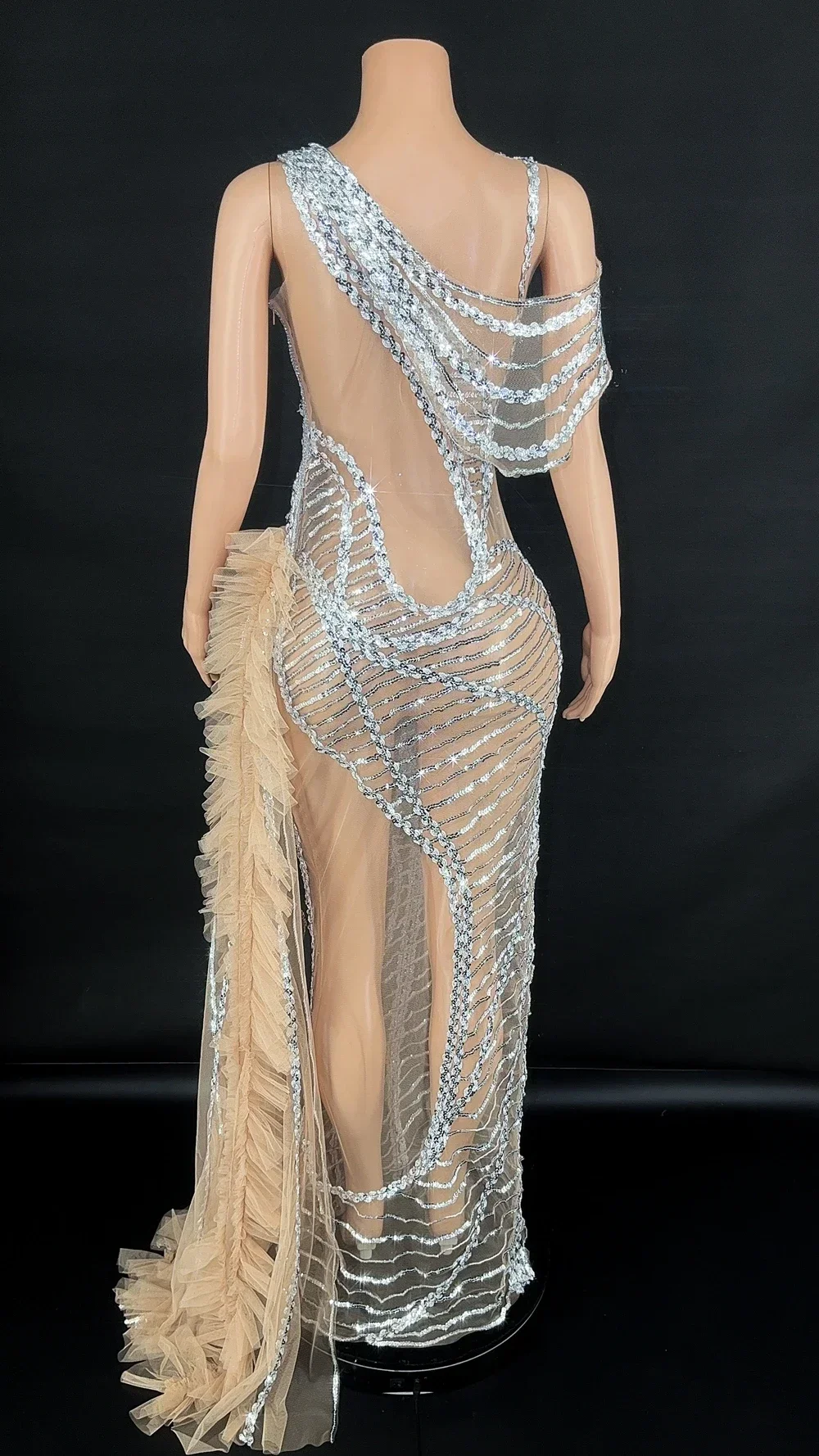 

Long Party Dress Women Sexy Wedding Evening Prom Birthday Dress Photography Dress Singer Show Stage Wear