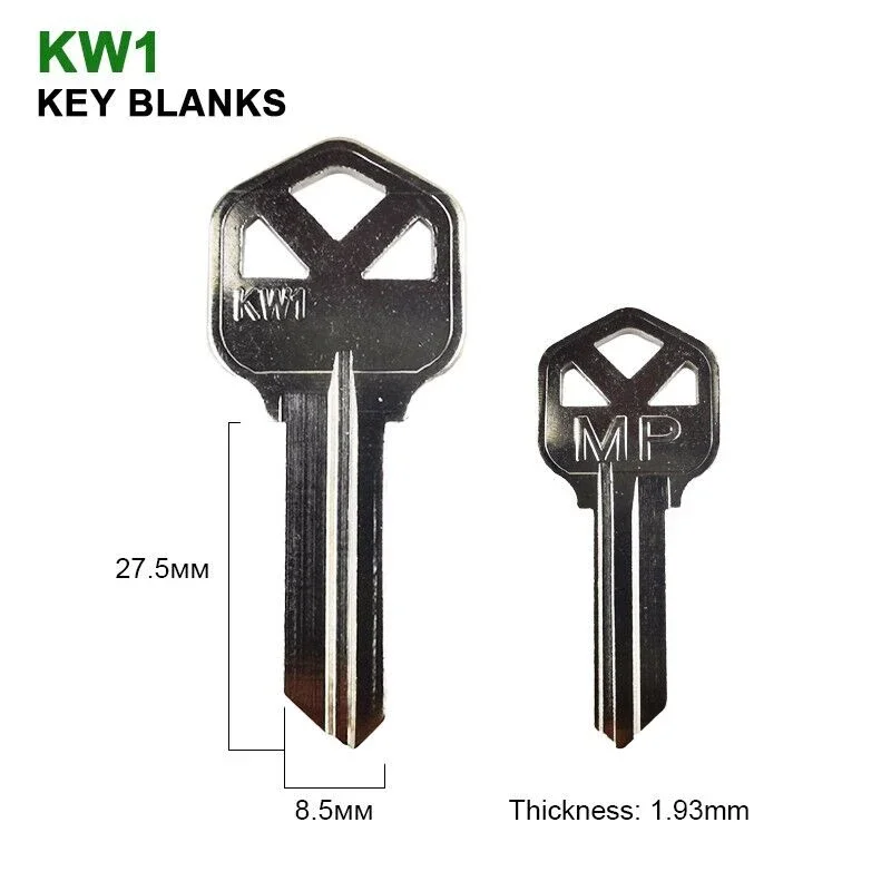 KW1 Key Blanks Nickel Uncut Key KWIKSET Locksmith Tools