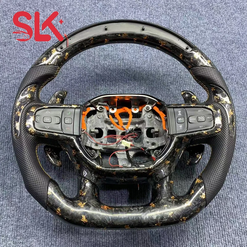 For Dodge Ram TRX Carbon Fiber Steering Wheel Modification