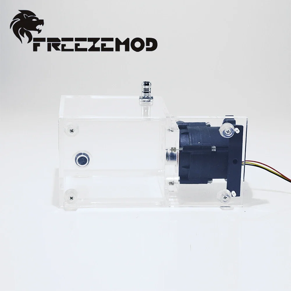 FREEZEMOD Reservoir Pump Combo Cuboid AIO 890ML Water Tank Cube Integrated Built-in Defoamer Lift 7 Meter Flow 1200L/H PUB-ST100