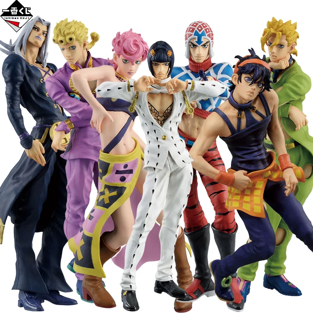 

Original Diavolo Ichiban Kuji JoJo's Bizarre Adventure Giorno Giovanna Bruno Buccellati Guīdo Mista Anime Figures Model Gift