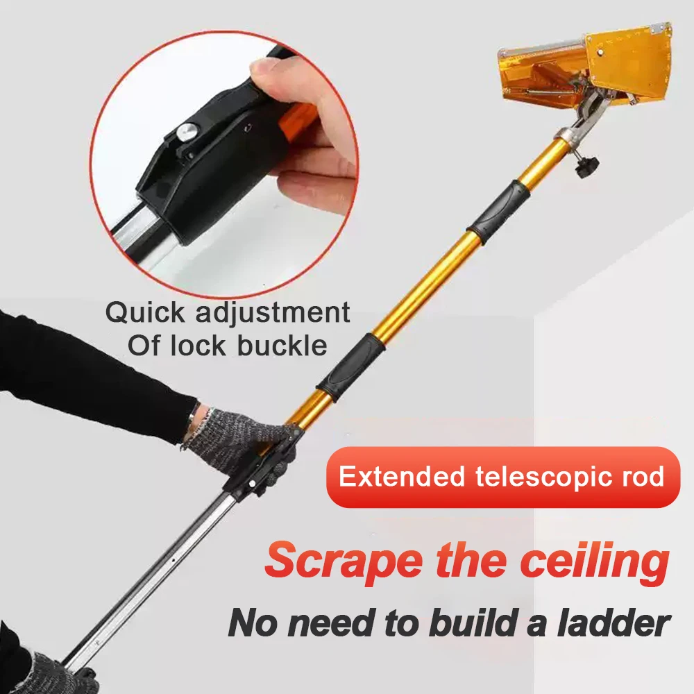 Caja raspadora de masilla, raspador de pared, raspador de barro de pared, paleta duradera, herramienta de enyesado, cuchillo de enyesado para construcción y renovación