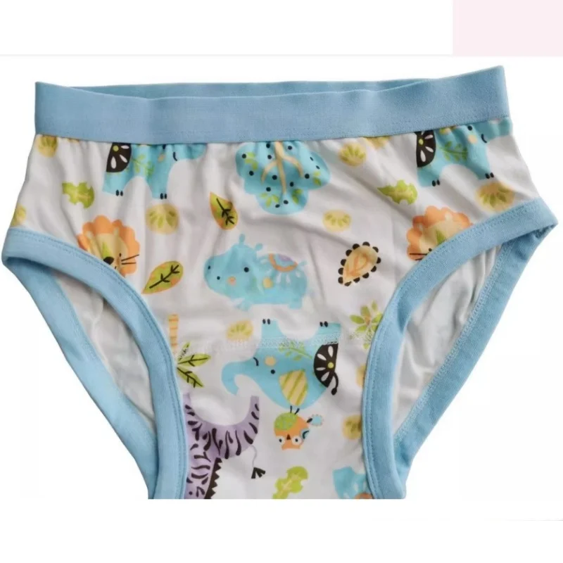 

Elephant Cartoon Print Men Women Briefs Adul Baby Triangle Pants ABDL Washable Cloth Diapers Panty Single-layer Couple Underwear