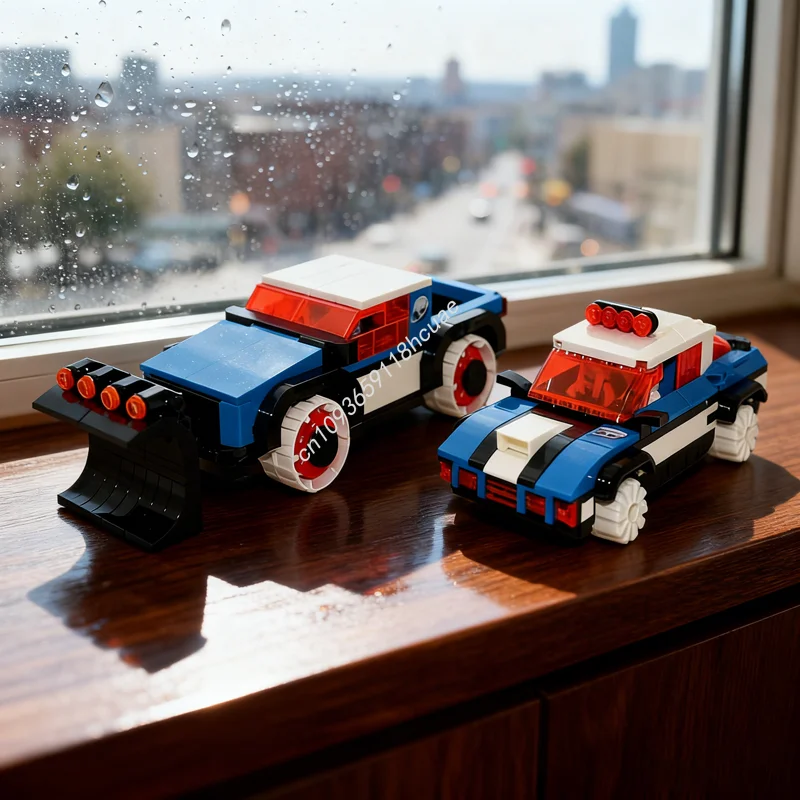 

734pcs MOC Space Ice Planet Snow Shredder Rally Racer Model Building Blocks Architecture Christmas Gift Idea Toy Education Brick