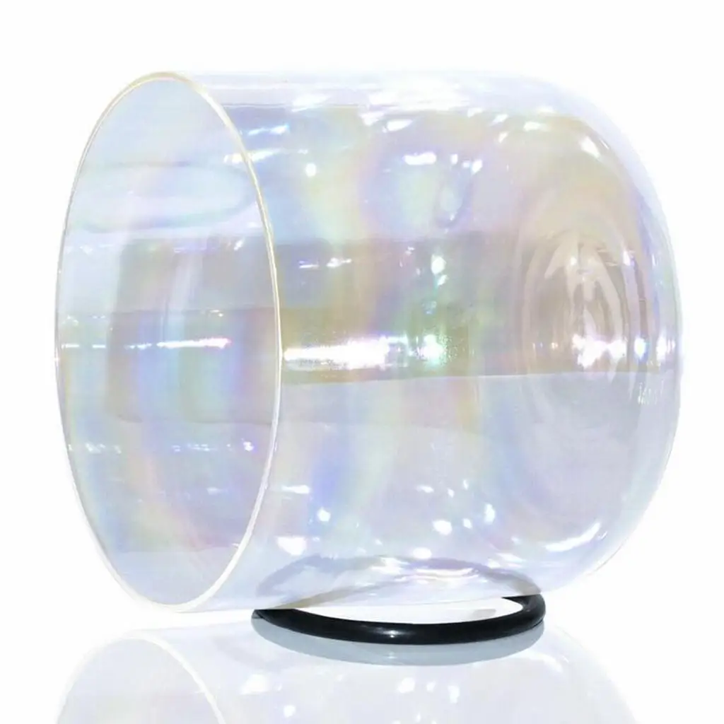 Quartz Tibetan Singing Bowl Suede Mallet Tool with Rubber O-ring for Meditation and Yoga Bowl Set