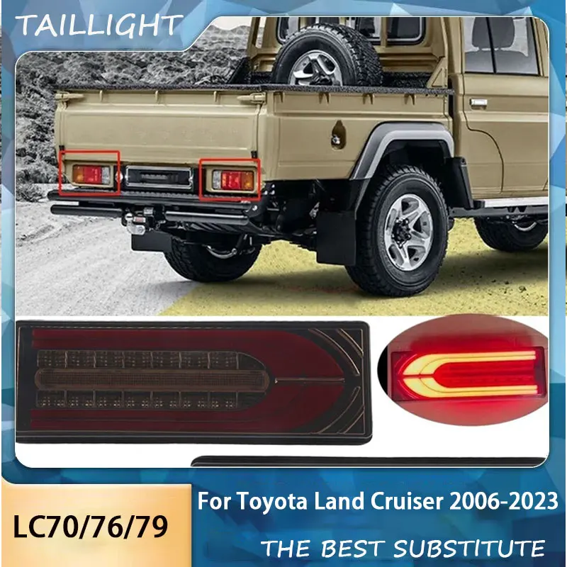 Rear Left LED Tail Light Turn Signal Light Brake Lights for Toyota LAND CRUISER LC70 LC76 LC79 2006-2023