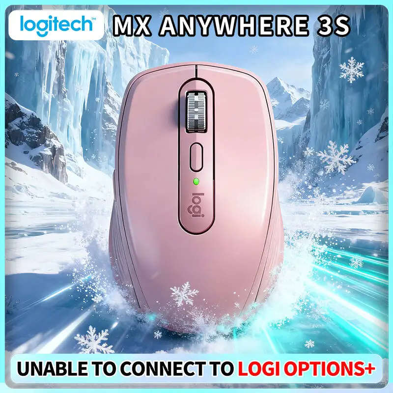 Compact MX Anywhere 3S - 8K DPI, MagSpeed Wheel, Lightweight, Great for Tea Pop-up & Mobile Sales Desk