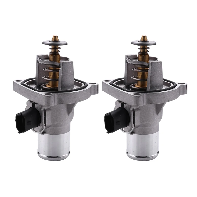 2X Thermostat For Chevrolet Cruze Aveo Orlando Trax Fiat Croma Vauxhall Opel Astra Zafira Signum Vectra Insignia