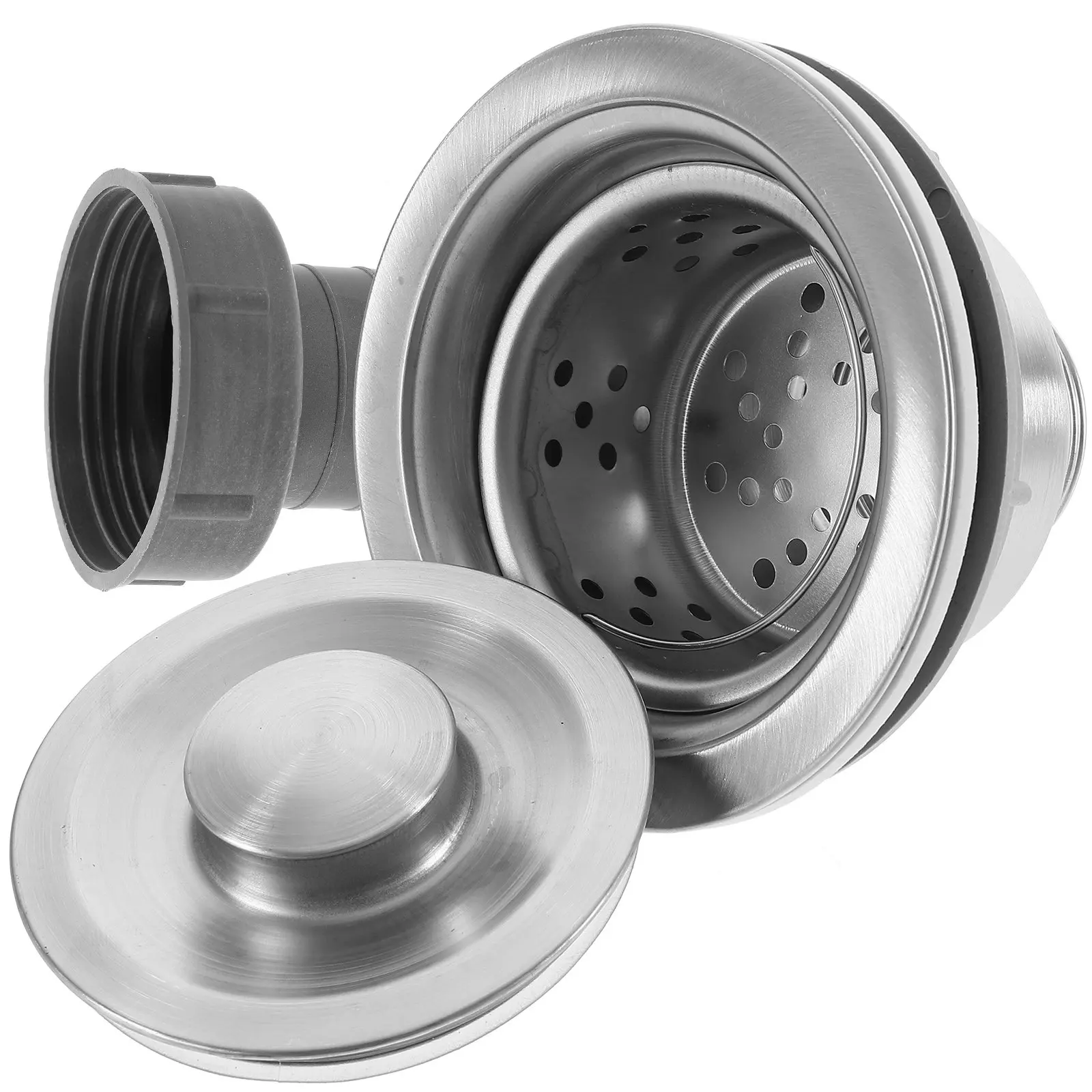 

Комплект для установки сливного фильтра для кухонной раковины: корзина-фильтр из нержавеющей стали, защита от засоров, цепная заглушка для раковины