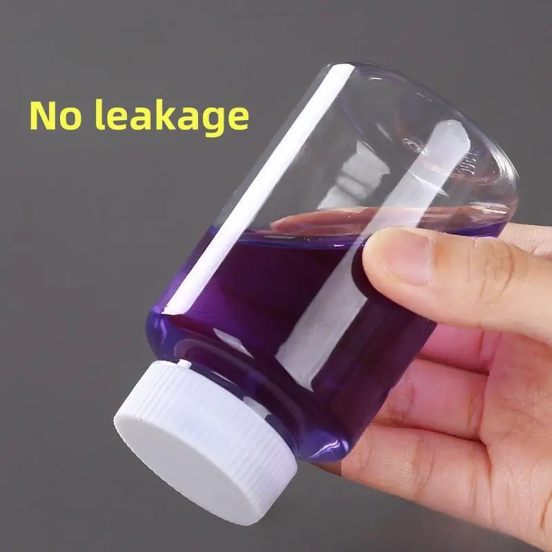 15ml/20ml/30ml/100ml/500ml 플라스틱 PET 투명 빈 밀봉 병 고체 분말 약품 알약 용기 시약 포장 병