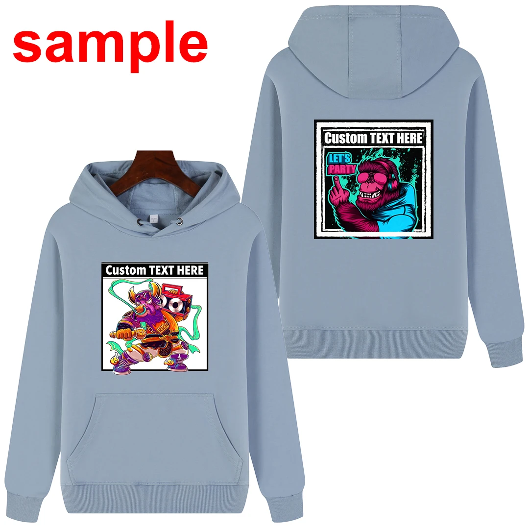 Sweat à capuche épais en peluche pour hommes, surdimensionné, S-5XL, Logo personnalisé imprimé, broderie, en coton, unisexe, sport, pull décontracté
