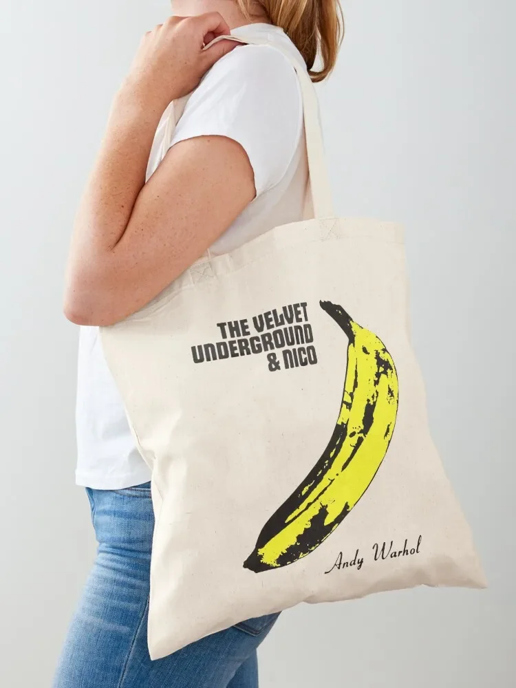 

Andy Warhol velvet Underground Tote Bag canvas tote Women's beach bags ecological bags Lady bags