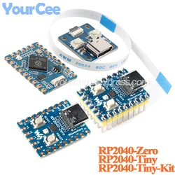 5pcs/1pc RP2040-Tiny RP2040 ZERO Raspberry Pi PICO Development Board Module 264KB SRAM 2MB Flash For Arduino