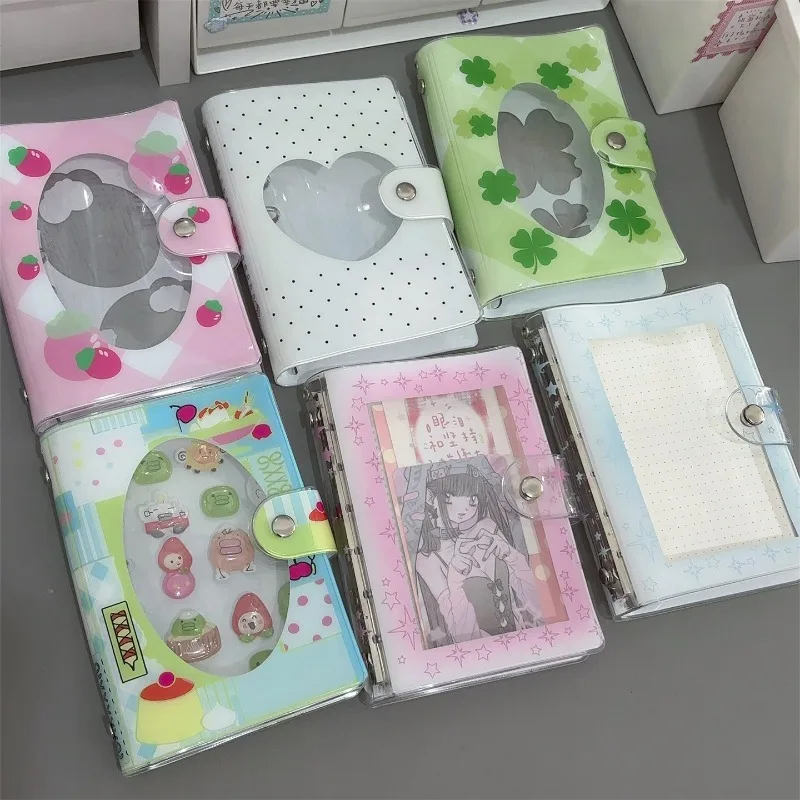 Cute PVC Kpop Photocard Holder INS Style Photo Album for 3 Inch Card Anime Cards Collection Book Girls Journal Book 2026 New