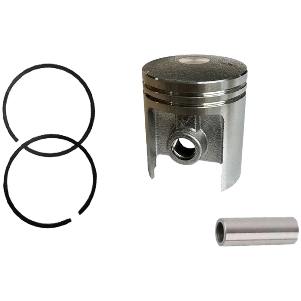 For 041AV Chain Saw Cylinder Assembly 44mm Aluminum Alloy Gray 13x10x6cm with Valve and Rubber Ring Components
