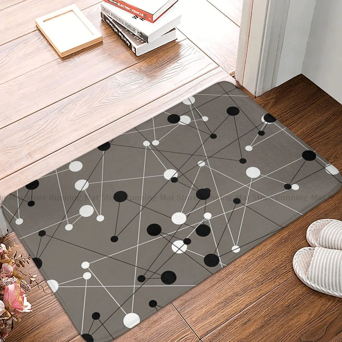 DNA Genetics Non-slip Doormat Complex Molecule Living Room Bedroom Mat Welcome Carpet Flannel Modern Decor