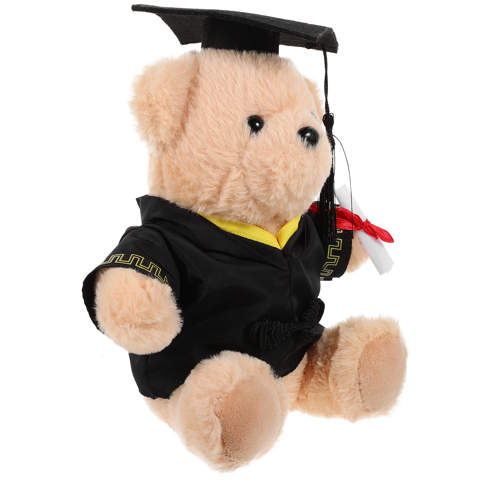 Stuffed Doctor Bear Plush Graduation Toy Gifts Cartoon Comfortable Hat Memorial