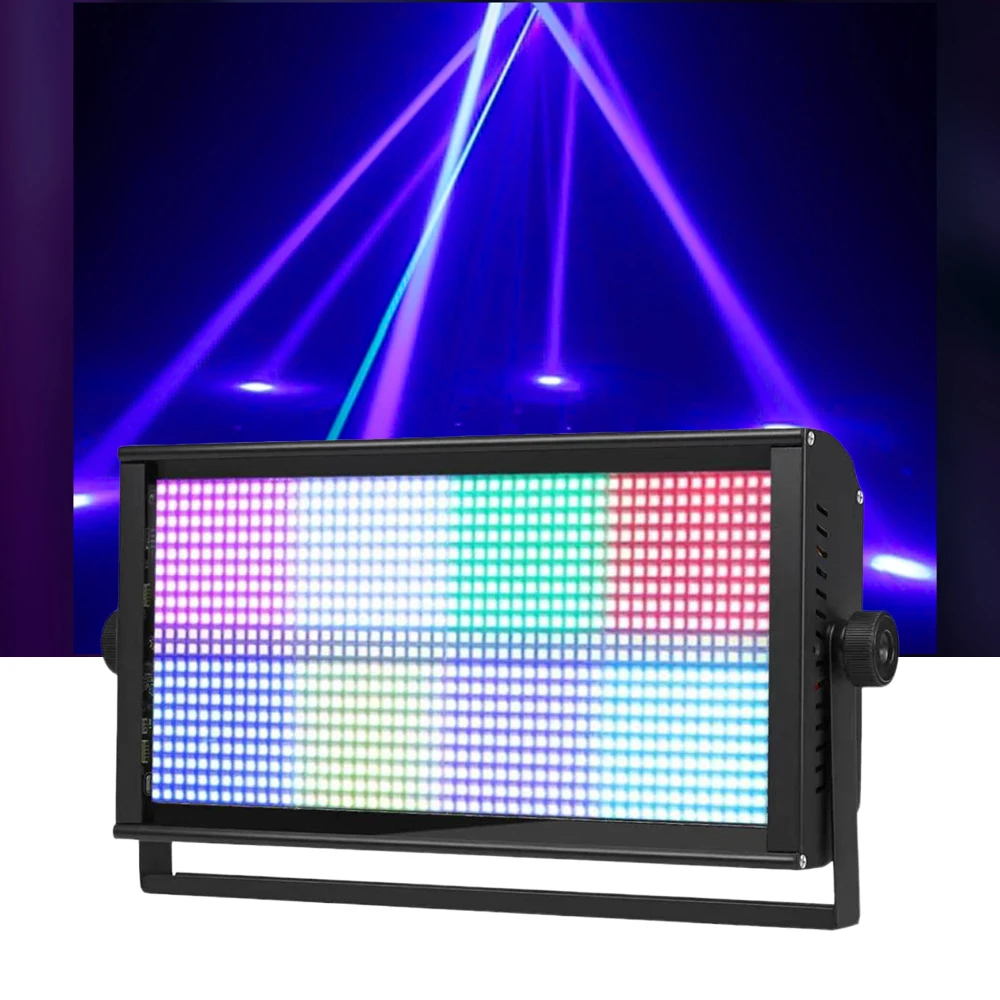 

1/2/4/6PCS 200W RGB + White 8+8 Strobe Lights DMX512/Auto-Run/Sound-Activated LED Stage Lighting For Party Dj Disco Club Bar