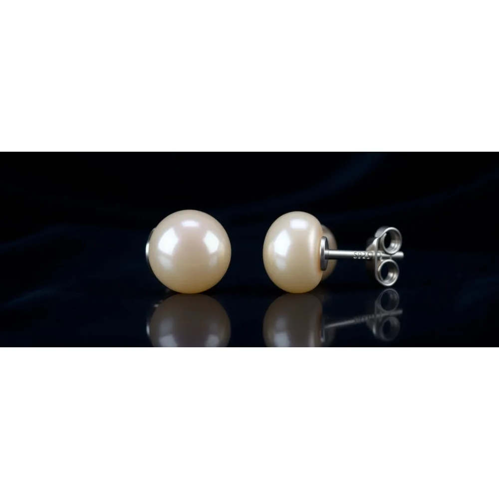 

Серьги-гвоздики из белого пресноводного жемчуга 4-10 мм, серебро 925 пробы, гипоаллергенные, для женщин