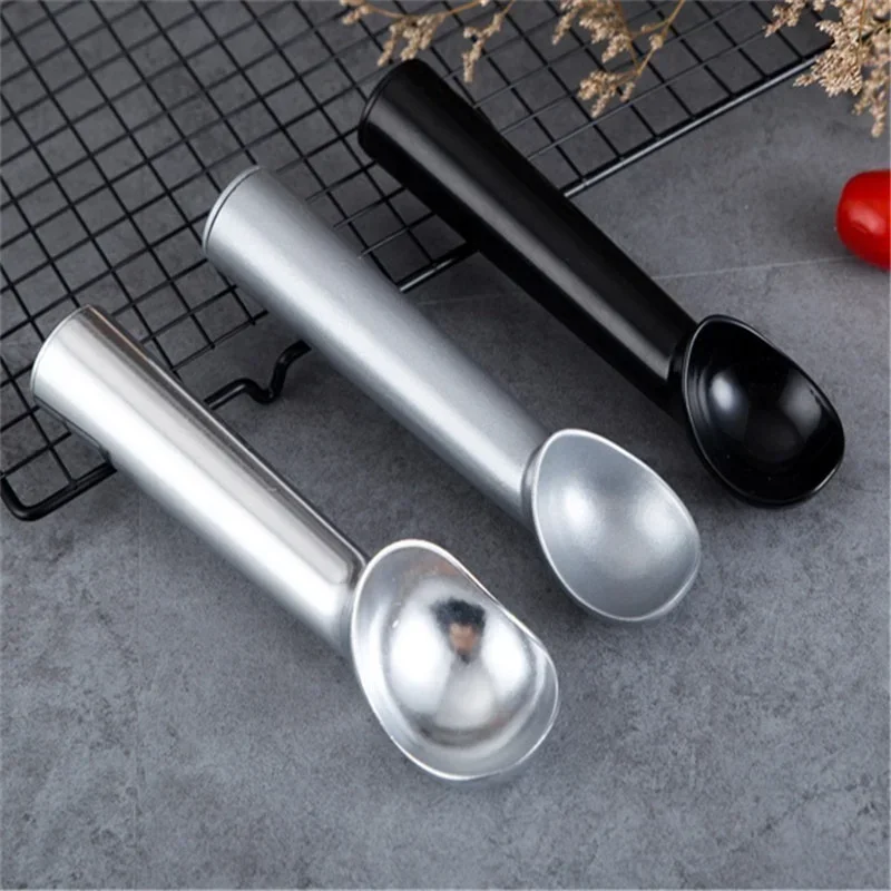 

Stainless Steel Ice Cream Spoon Portable Aluminum Alloy Non-stick Anti-feeze Ice Cream Baller Scoop Home Kitchen ToolsHome