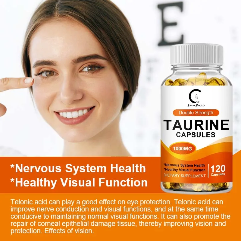 GPGP Greenpeople Taurine Capsule Reproductive System & Brain Development, Memory Ability & Vision For Adult