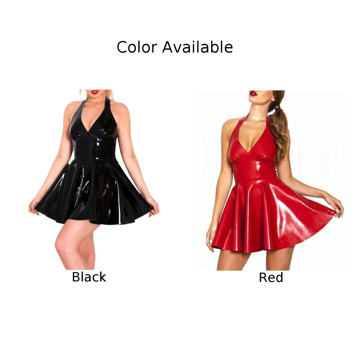 Fashion Womens Dress Wet Look Tight PU Leather PVC Plus Size Punk Sexy Shiny Bodycon Skirts Club Party Costume