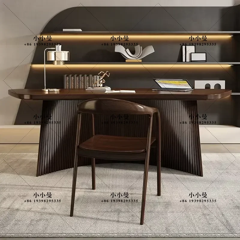Modern Luxury Executive Desk Black Office Table Conference Workstation Home Office Furniture Aesthetic Manager Desk