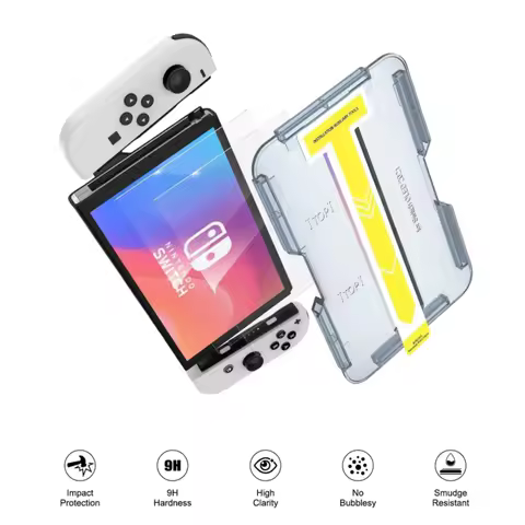 For Nintendo SWITCH OLED, PS5 STEAM DECK 2 Screen Protector Tempered Glass No Dust No Bubbles HD Anti-Scratch Easy Install Kit