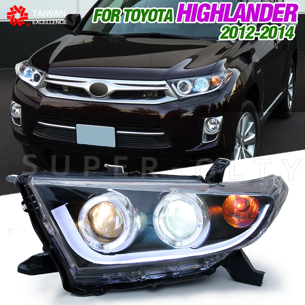 

Car lamp,for Toyota Highlander LED Headlight 2012-2014 Headlights DRL Turn Signal High Beam Head Lamp