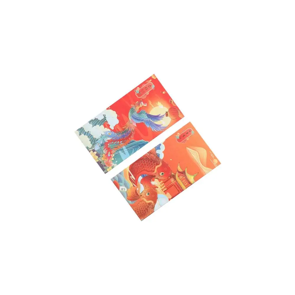 Tradition Creative Lucky Money Crane Spring Festival Decoration Blessing Red Pocket Chinese New Year Bless Pocket Red Envelope