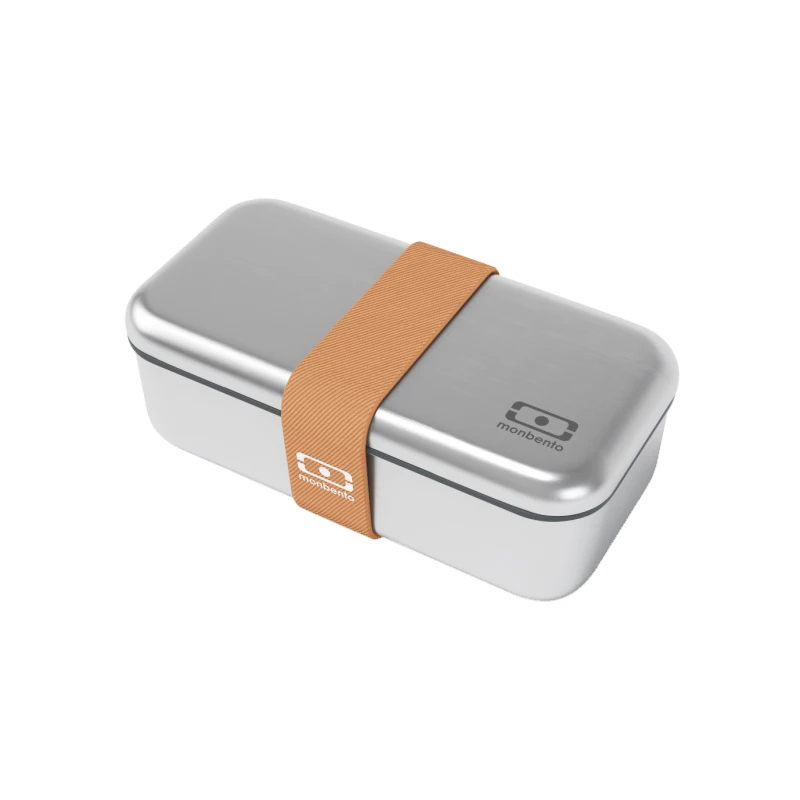 304 Stainless Steel Lunch Box  French Style Bento Container  Microwaveable Food Carrier  Portable Picnic Tableware