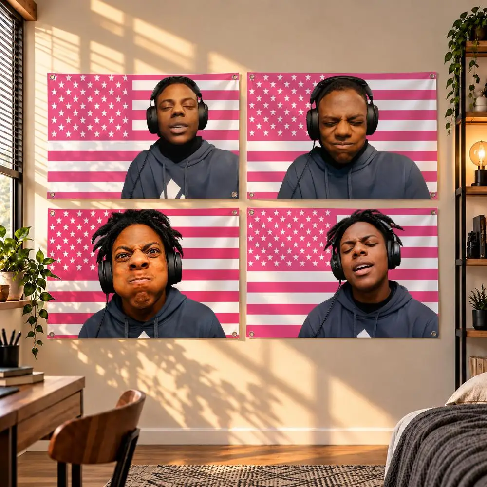Viral Livestream Content Creator IShowSpeed Flags Indoor Outdoor Wall Hanging Flag Decor Banner Wall Decor