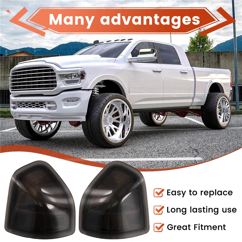 68302828AA 68302829AA سيارة مرآة الرؤية الخلفية بدوره مصباح إشارة الجمعية مناسبة ل دودج رام 1500 2500 3500 4500 5500-N25R