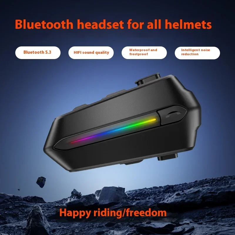 

Новый мотоциклетный шлем, Bluetooth-наушники 5,4, водонепроницаемые наушники с шумоподавлением для верховой езды, большие вместительные наушники с двумя этикетками C5S