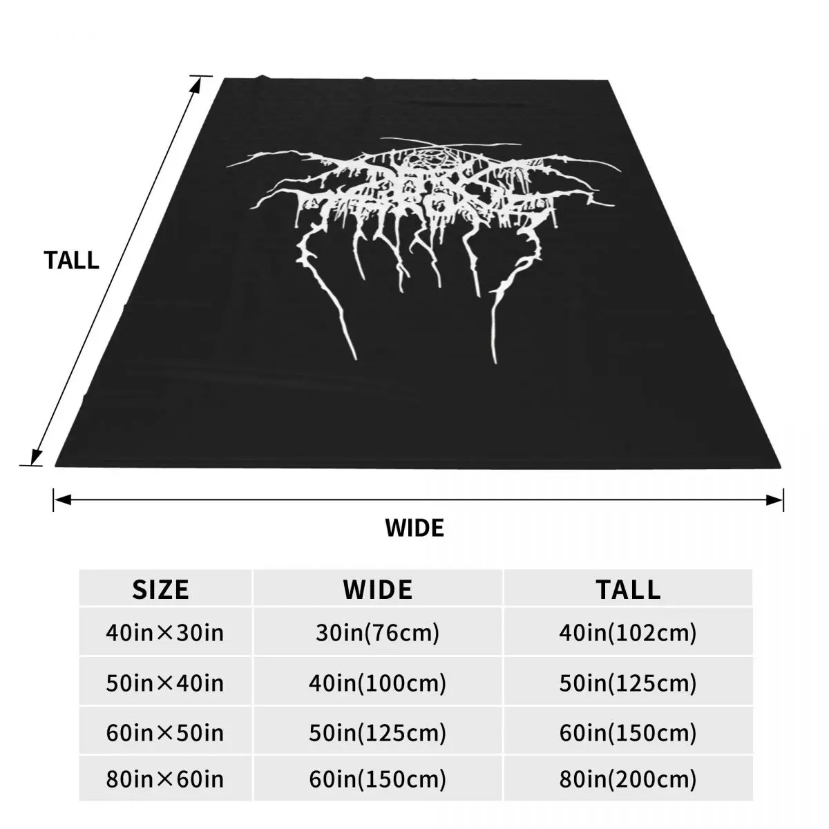 Darkthrones Transilvanians Hunger Norwegian Metal Band Blanket Soft Warm Flannel Throw Blanket Plush for Bed Travel Home Sofa