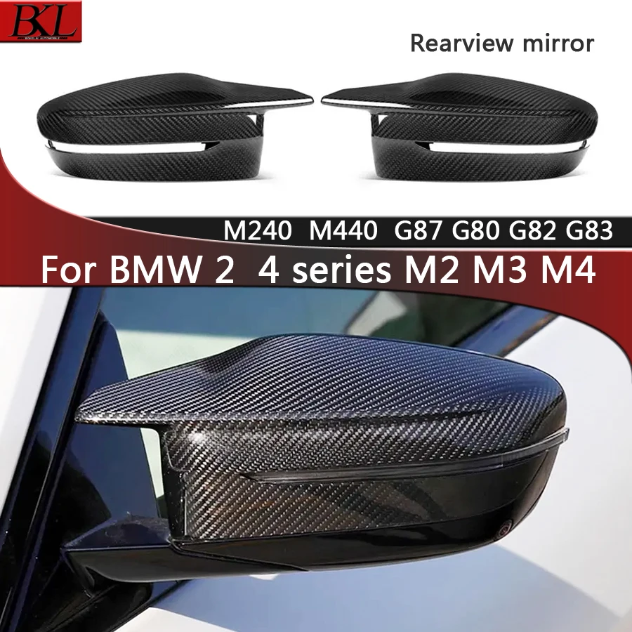 

For BMW M440 G42 M240 M2 G87 M3 G80 M4 G82 carbon fiber rearview mirror housing side view mirror housing reverse mirror cover