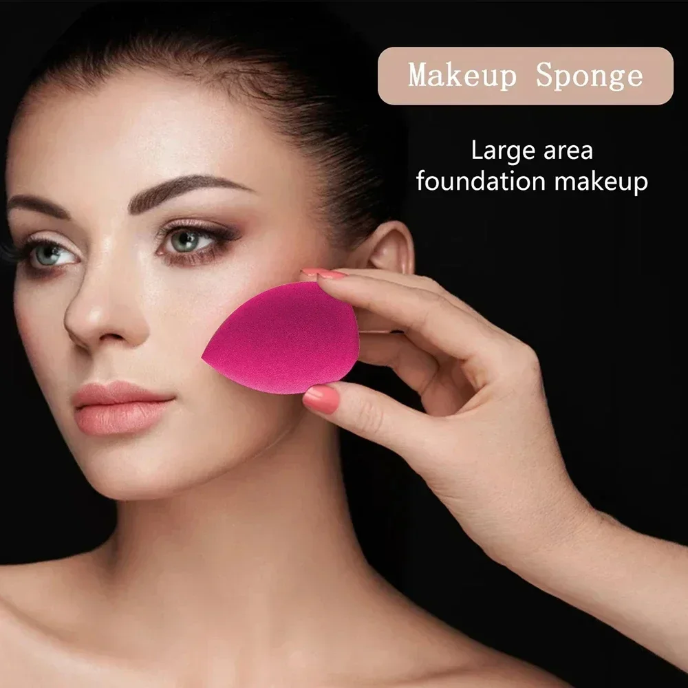 20pcs Rose red Makeup Tools Kit Makeup Sponge Finger Puff Air Cushion Headband Wristband Makeup Remover Puff Holiday Gift