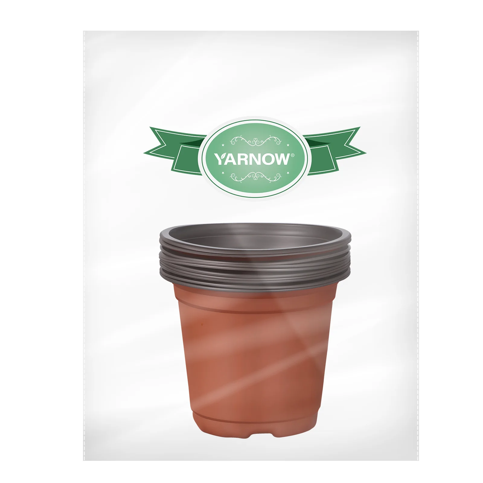 10 pçs vasos de plantas mudas de interior vasos de flores de plástico berçário de jardinagem para plantio de duas cores