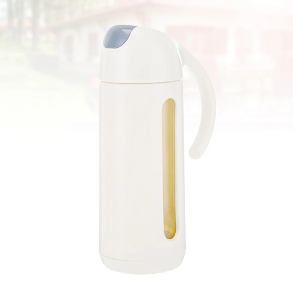 

Leakproof Automatic Oil Dispenser 20.5x7cm One-Handed Pour Glass Container Dust-Proof Cap for Kitchen Restaurant