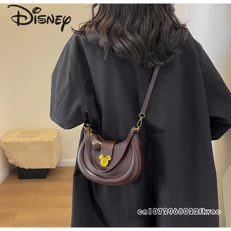 Disney Mickey\'s New Women\'s Crossbody Bag Fashionable and High Quality Underarm Bag Luxury and Versatile Women\'s Handbag