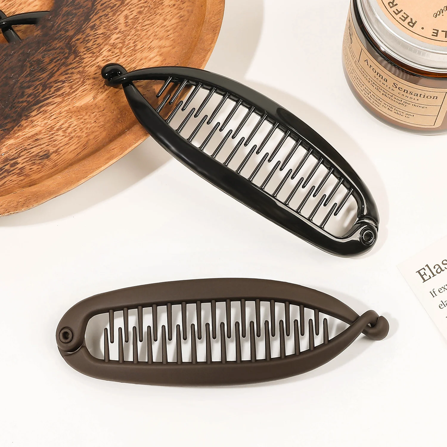 Matte Fischförmige Haarnadel Pferdeschwanz Banane Haarspange Stirnband für Frauen Haarschmuck Haarklammern Twist Clamp Haarspangen Kopfbedeckung