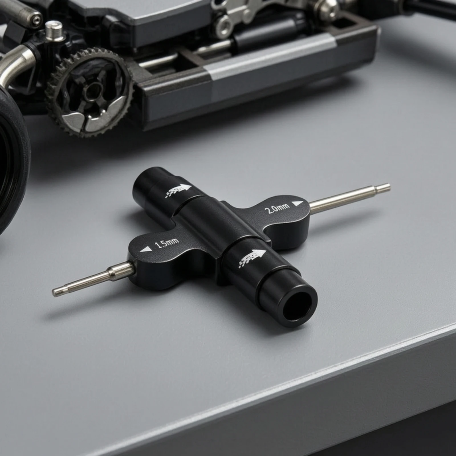 Cross Driver Two-sidedEnded Multi-Tool Cross Wrench Lightweight Multifunction Tool Easy to Carry for RC Modelers, Crawler Repair