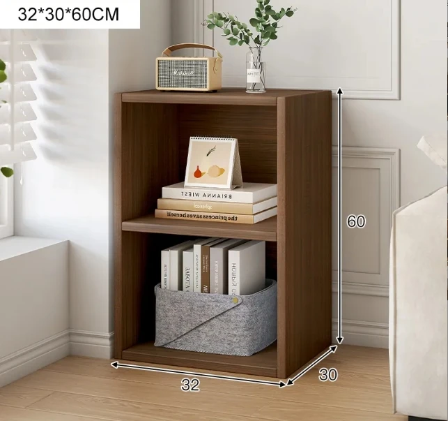 NEIKAI |Corner Small Narrow Standing Bookshelf Storage Cabinet Free Combination
